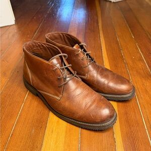 Brown Leather Men's Chukka Boots